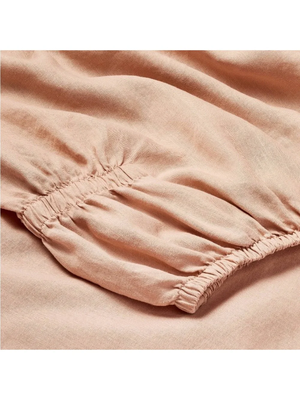 NWT Queen 100% Linen Sheet Set Light Adobe Clay - Casaluna